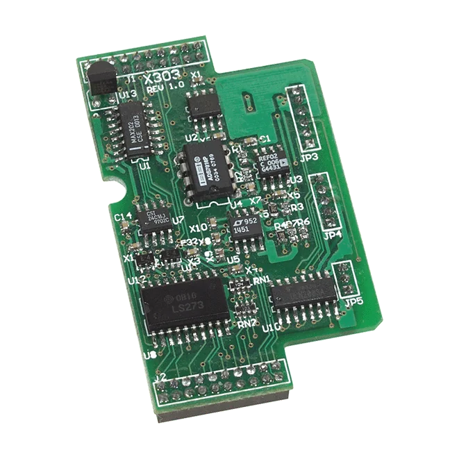 X303 X-board, 1-ch ±5 V A/D, 1-ch ±5 V D/A, 4-ch DI, 6-ch DO