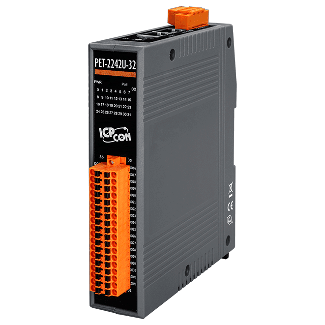 PET-2242U-32 PoE I/O Module, 32-ch Digital Output (Sink/Source)