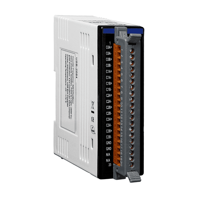 USB-2084 USB I/O Module, 4/8-ch Counter, Frequency and Encoder Input