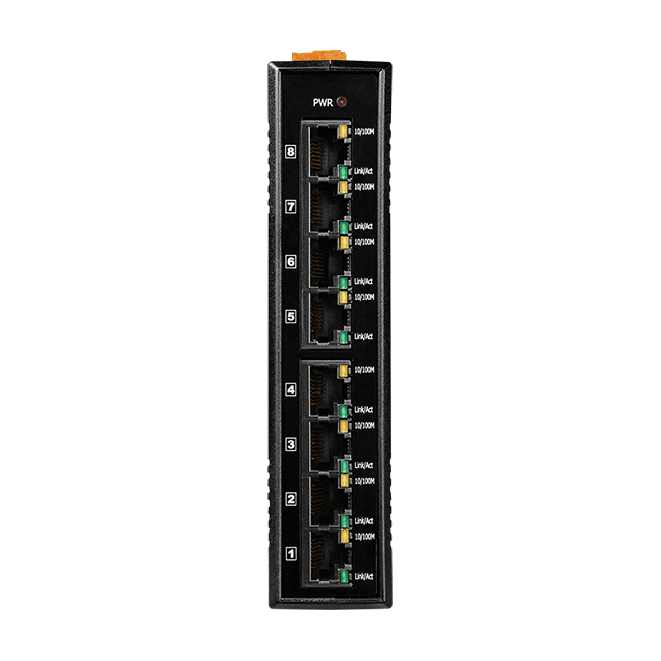 NS-208A Unmanaged 8-Port Industrial 10/100 Mbps Ethernet Switch