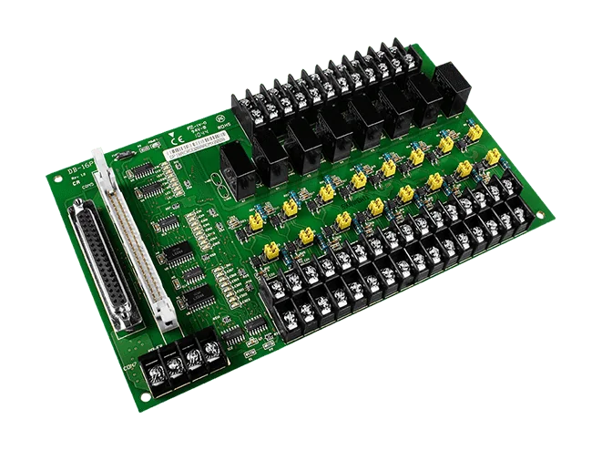 DB-16P8R/D Daughter Board, 16-ch Isolated Digital Input & 8-ch Relay Output