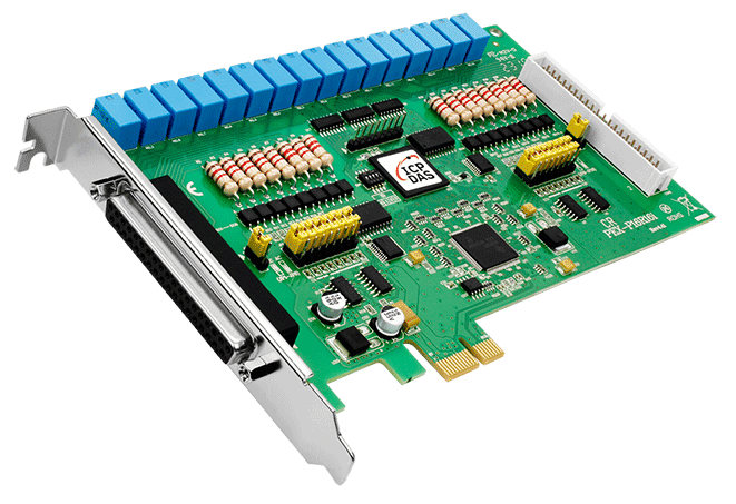 PEX-P16R16i PCI Express Board, 16-ch Isolated DI and 16-ch Relay Output