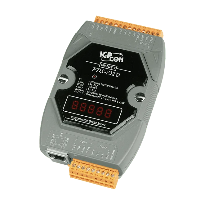 PDS-732D Serial-to-Ethernet Device Server, 2x RS-232 and 1x RS-485