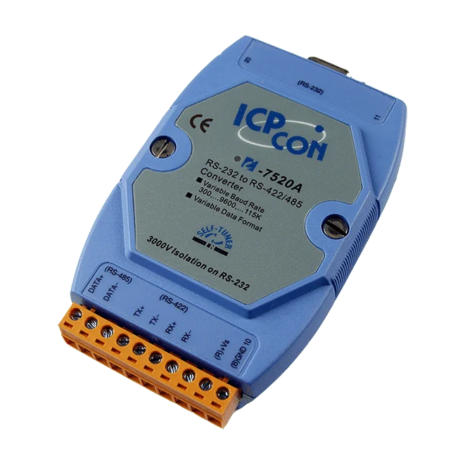 I-7520A Isolated RS-232 to RS-422/485 Converter, Blue Cover