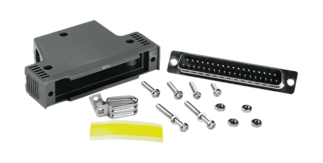 CA-4002 DB37 connector Male with plastic cover (Solder Type)