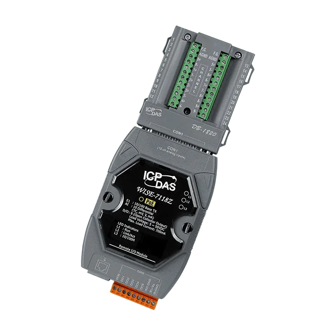 WISE-7118Z/S Intelligent I/O Module with 10-ch Thermocouple Input and 6-ch DO and PoE