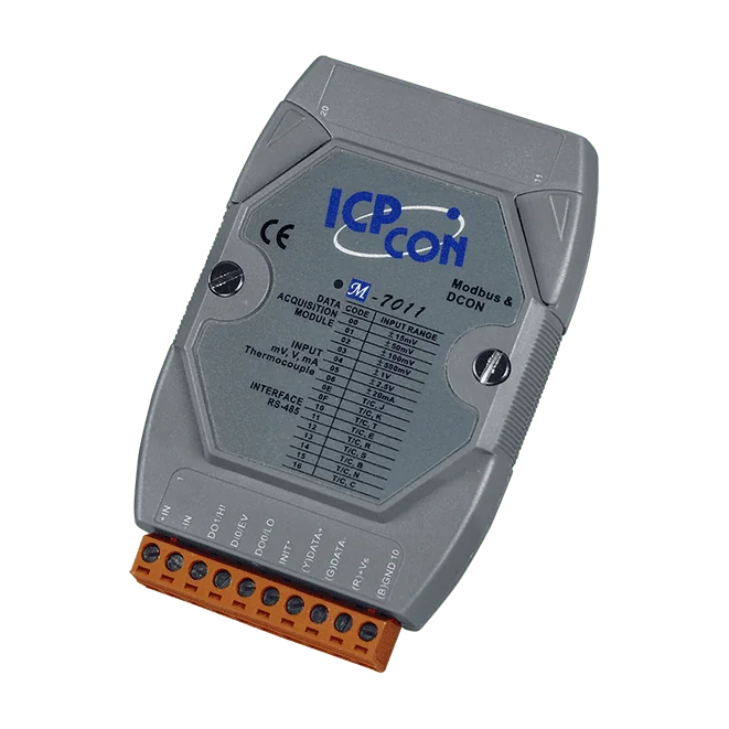 M-7011-G Thermocouple Input Module, 1-ch Analog Input, Modbus RTU and DCON