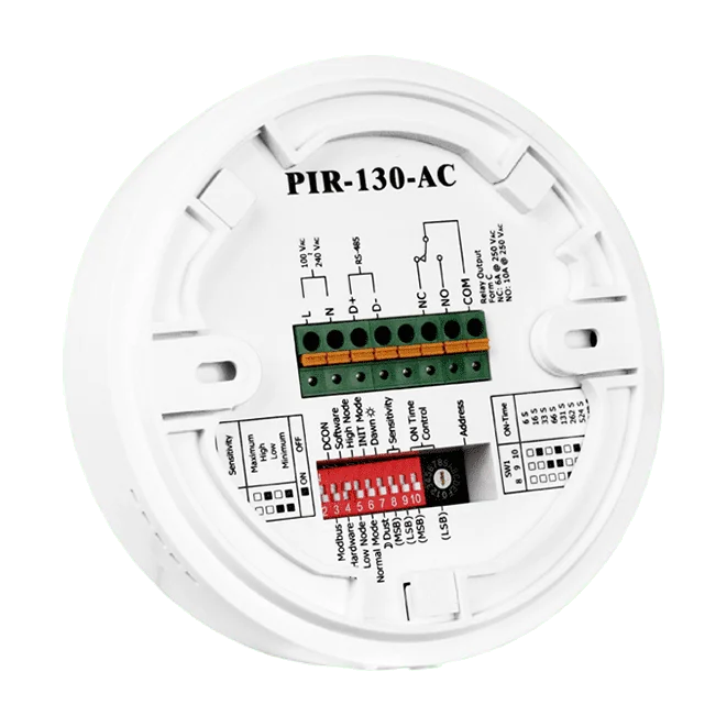 PIR-130-AC PIR Motion and Temperature Sensor Module, RS-485 Modbus RTU