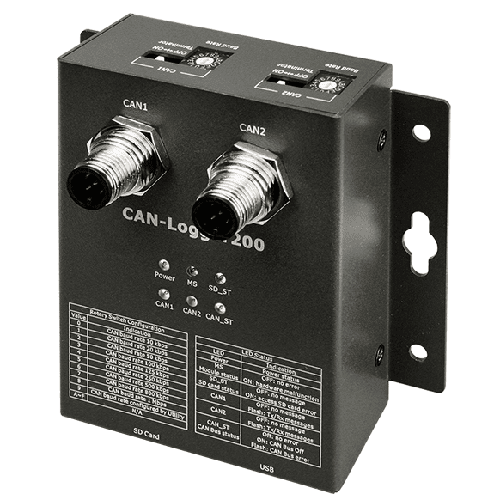 CAN-Logger200 2-Port CAN Bus Data Logger with SD/SDHC Storage