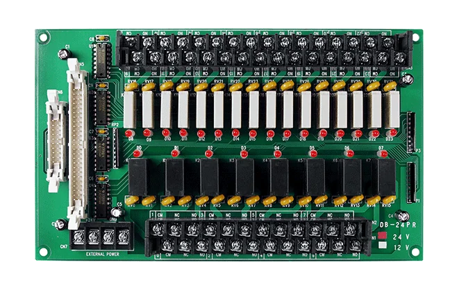 DB-24PR/24 24-ch Power Relay Board (24V) Include: CA-5015 (Flat Cable, 50-pin, 1.5 M)