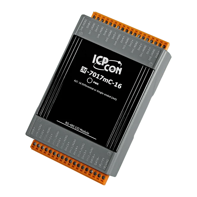 M-7017mC-16-G Current Input Module, 16-ch Data Logger, DCON/Modbus RTU