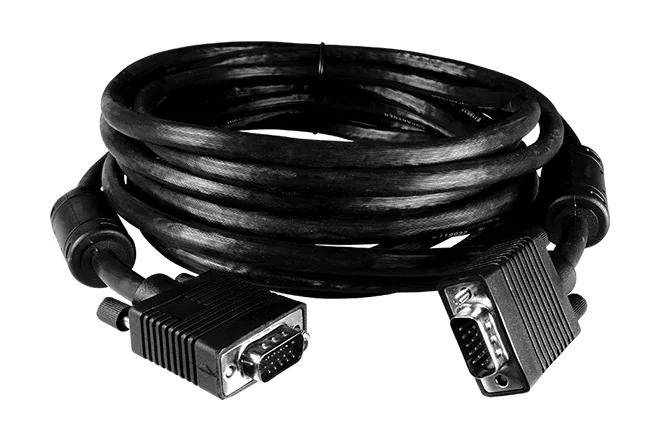CA-007 HD15 VGA Cable with Ferrite Core, 5 m Fully Shielded