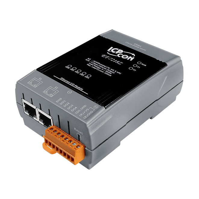 ET-7218Z/S Ethernet I/O Module with 2-port Ethernet Switch, 10-ch Thermocouple Input, 3-ch DO