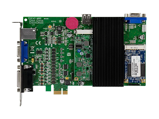 ECAT-M801-16AX/S PCI Express EtherCAT MainDevice, 16-Axis Motion Control