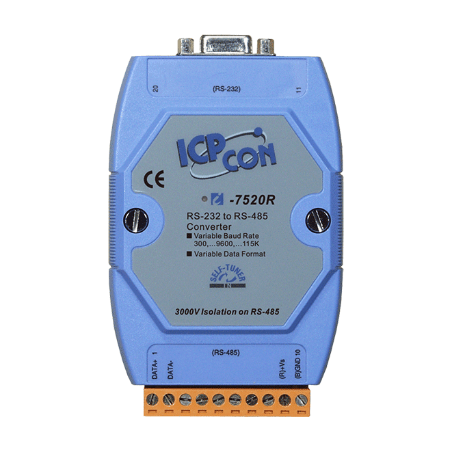 I-7520R RS-232 to Isolated RS-485 Converter, 115200 bps