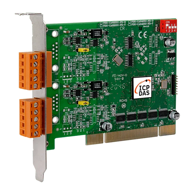 PISO-CAN200U-FD-T Universal PCI CAN FD Card, 2-Port Isolated CAN Bus Interface