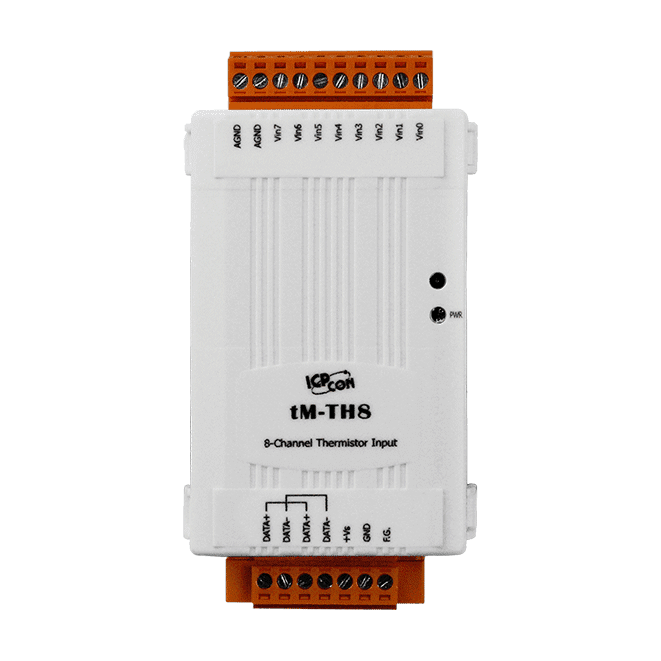 tM-TH8 Isolated Thermistor Input Module, 8-Channel, RS-485