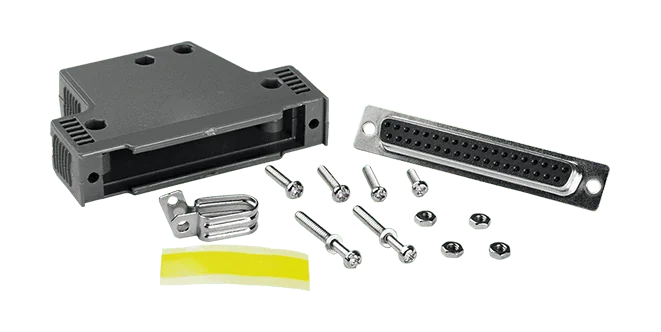 CA-4002F DB37 connector Female with plastic cover (Solder Type)