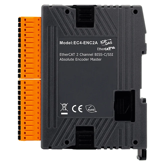 EC4-ENC2A EtherCAT Slim SubDevice, 2-ch BiSS-C/SSI Absolute Encoder Interface