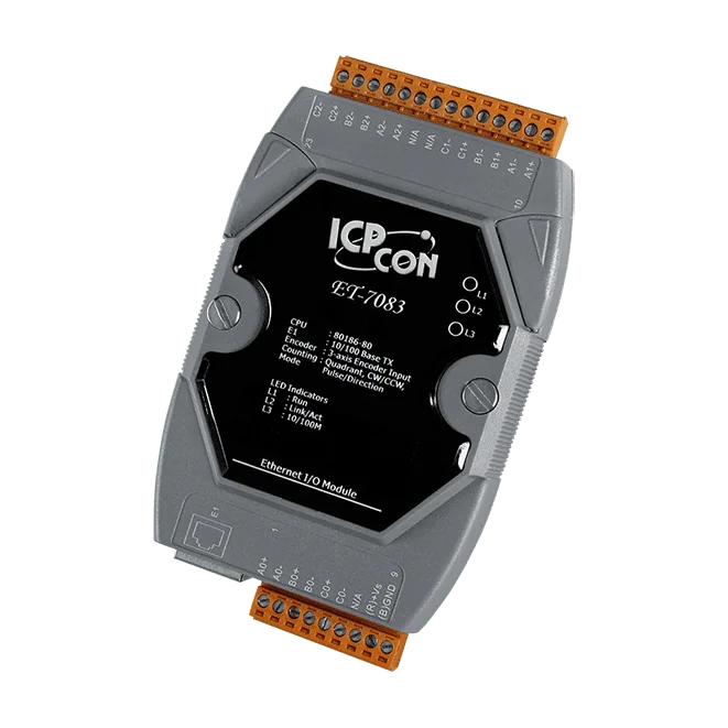ET-7083 Ethernet I/O Module, 3-ch 32-bit Encoder/Counter Input