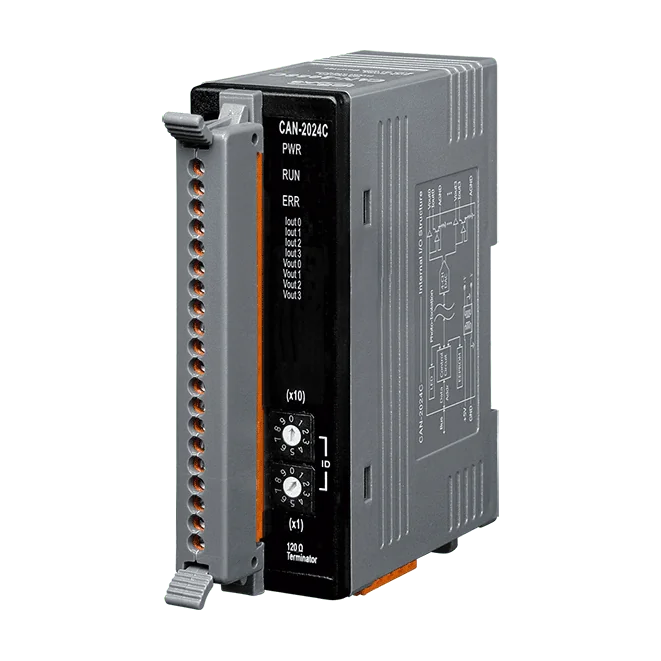 CAN-2024C CANopen Slave Module, 4-ch 14-bit Analogue Output