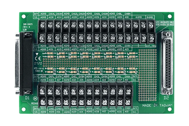 DB-1825/2 DB37 Screw Terminal Board with 2 m CA-3720 Cable