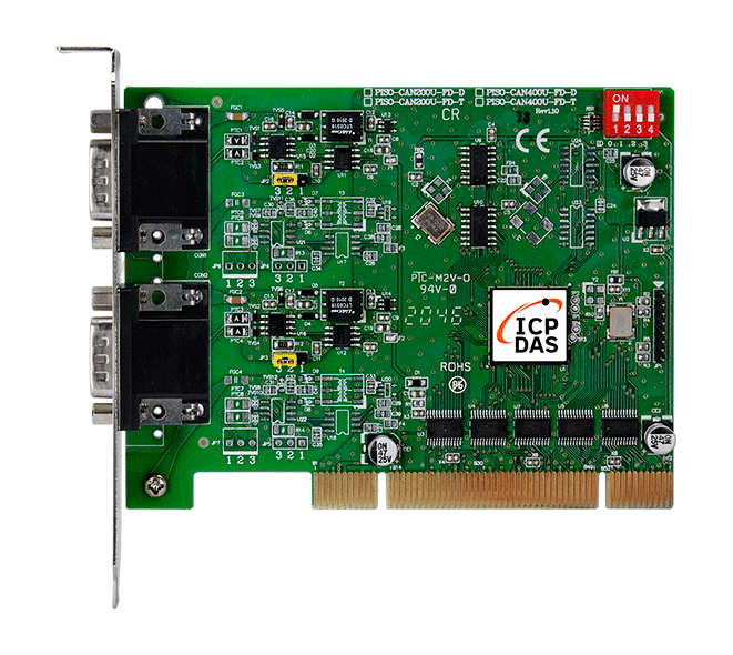 PISO-CAN200U-FD-D 2-Port Isolated CAN FD Universal PCI Card