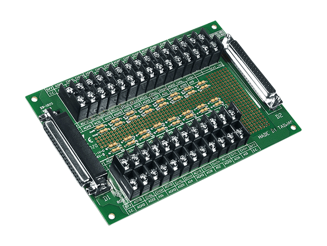 DB-1825/DIN DB37 Screw Terminal Board, DIN-rail, for PCI-1202U/1602U/1802U