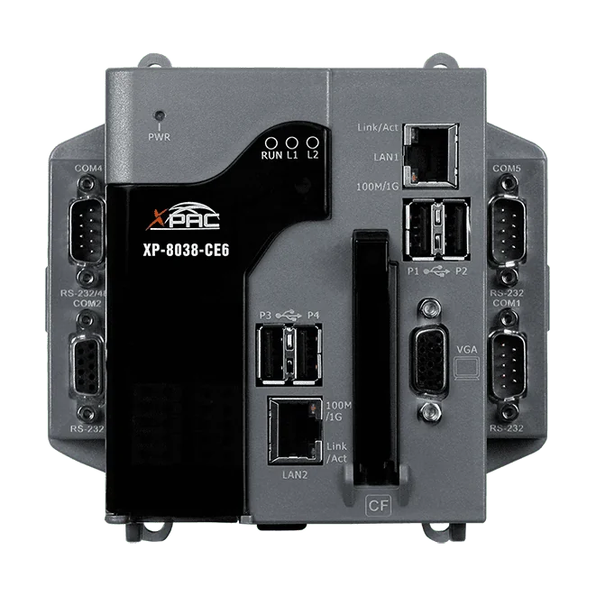 XP-8038-CE6 Win-GRAF Soft PLC PAC, x86 1.0 GHz Dual-Core, WinCE 6.0, 0-Slot