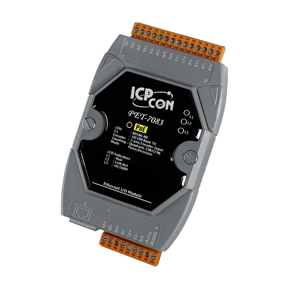 PET-7083 PoE I/O Module, 3-axis 32-bit Encoder/Counter Input