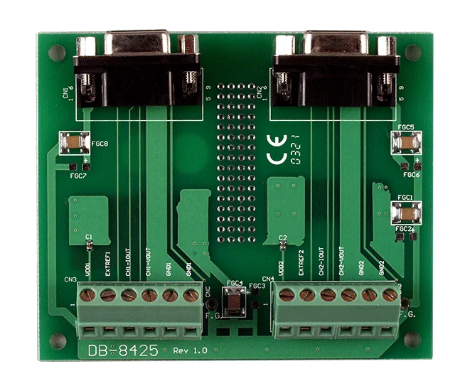 DB-8425 DB9 to Screw Terminal Board for PISO-DA2U with CA-0920 Cable