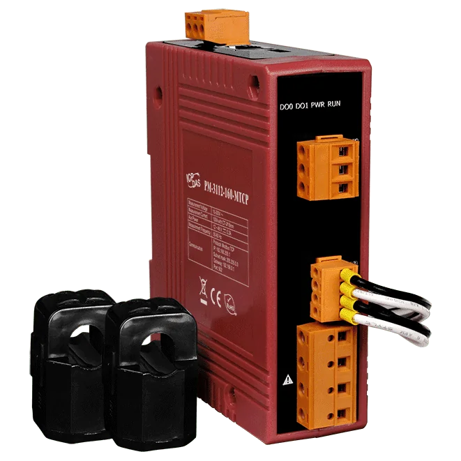 PM-3112-160-MTCP Modbus TCP Power Meter, 2-Loop Single-Phase, 100 A CT