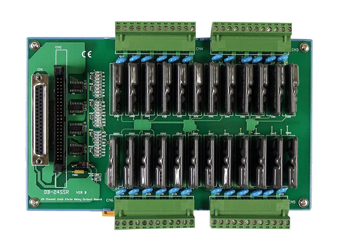 DB-24SSR/D 24-ch AC-Type Solid-State Relay Board, 24 Form A Outputs
