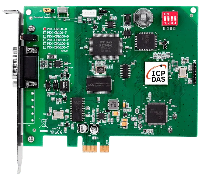 PEX-CM100-D PCI Express Programmable CAN Board, 1-Port, 9-Pin D-sub