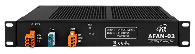 AFAN-02 1U 2-Way Cooling Fan Module with Relay Alarm