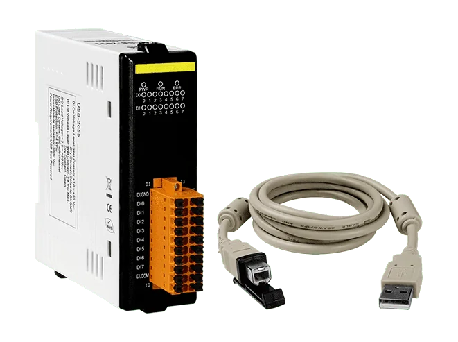 USB-2055 USB I/O Module, 8-ch Isolated DI and 8-ch DO