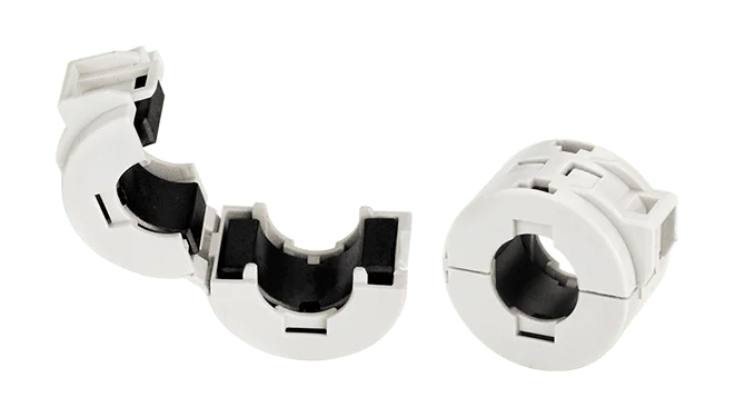 CD-002 EMI Ferrite Split/Snap-On Core for Round Cables, Pack of 10