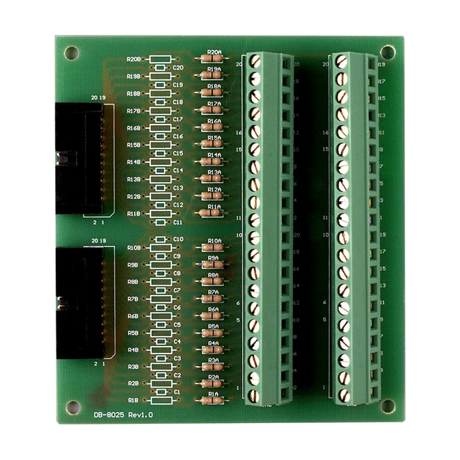 DB-8025 Screw Terminal Board, Two 20-pin Connectors for DAQ Daughter Board