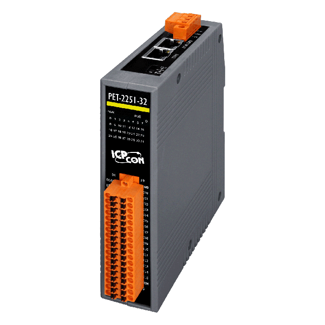 PET-2251-32 PoE Ethernet I/O Module, 32-ch Digital Input