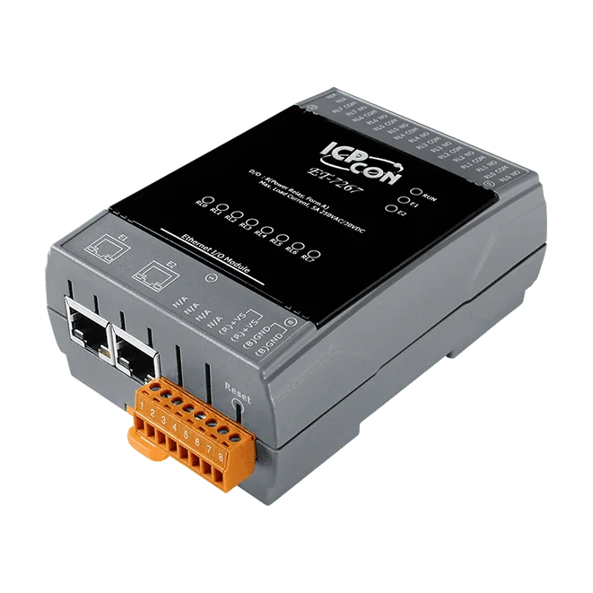ET-7267 Ethernet I/O Module, 8-ch Power Relay with 2-port Switch