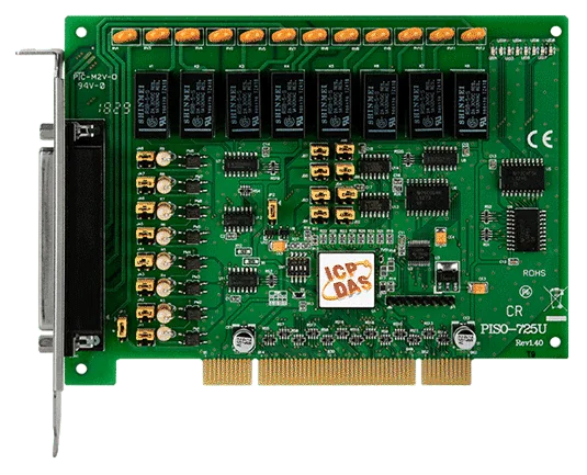 PISO-725U Universal PCI Card, 8-ch Relay Output and 8-ch Isolated DI