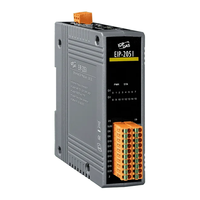 EIP-2051 EtherNet/IP Remote I/O Module, 16-ch Isolated Digital Input