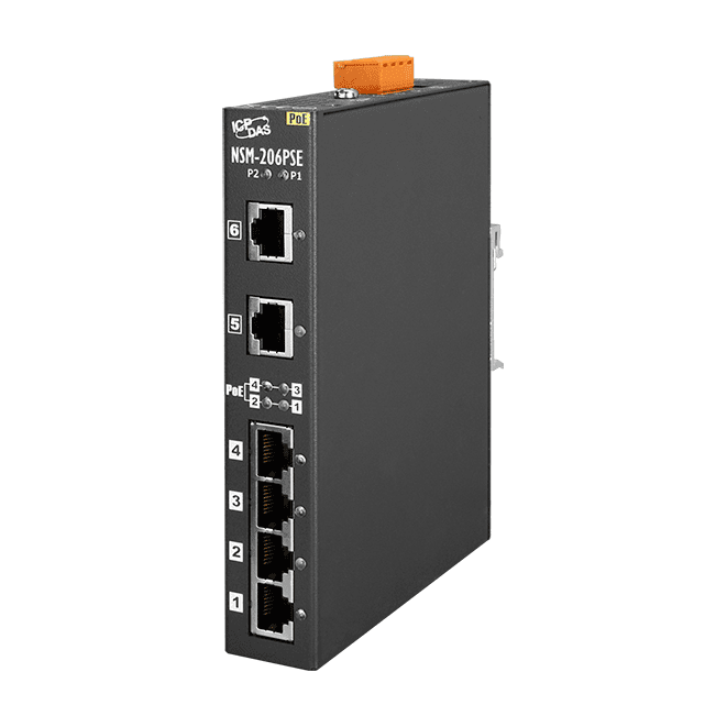 NSM-206PSE PoE PSE Ethernet Switch, 6-port Unmanaged 10/100 Mbps