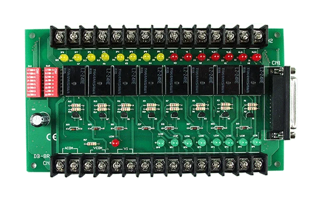 DB-8R 8-Channel Relay Daughter Board for SERVO-300 and PISO-PS300(U)