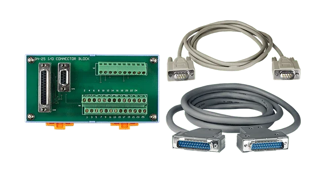 DN-25/N 25/9-pin D-sub I/O Connector Block, DIN-rail Mount