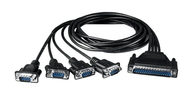 CA-9-3715D DB37 Male to 4 x DB9 Male Cable [RS-232/422/485], 1.5M