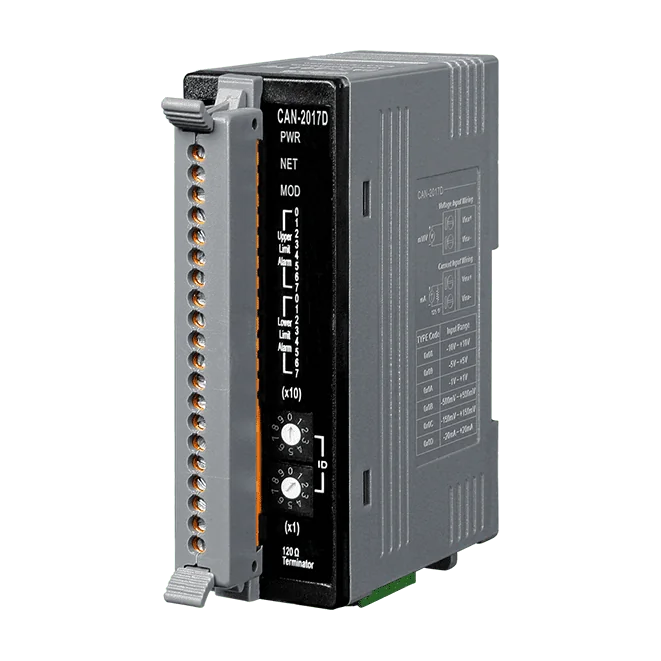CAN-2017D DeviceNet Slave Analog Input Module, 8-ch Differential