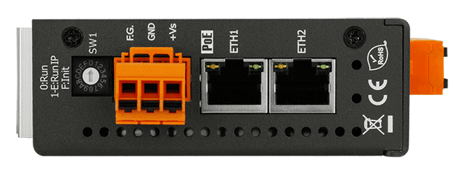 PET-2224P PoE Ethernet I/O Module, 4-ch 16-bit Analog Output