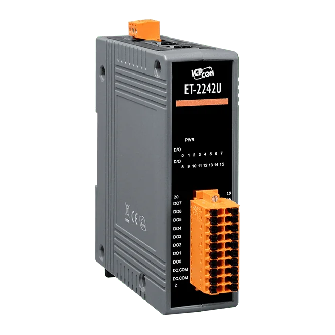 ET-2242U Ethernet I/O Module, 16-ch Digital Output with 2-port Switch