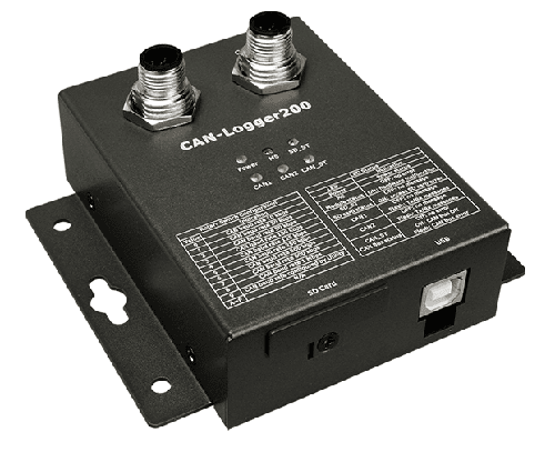 CAN-Logger200 2-Port CAN Bus Data Logger with SD/SDHC Storage